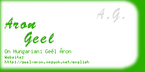 aron geel business card